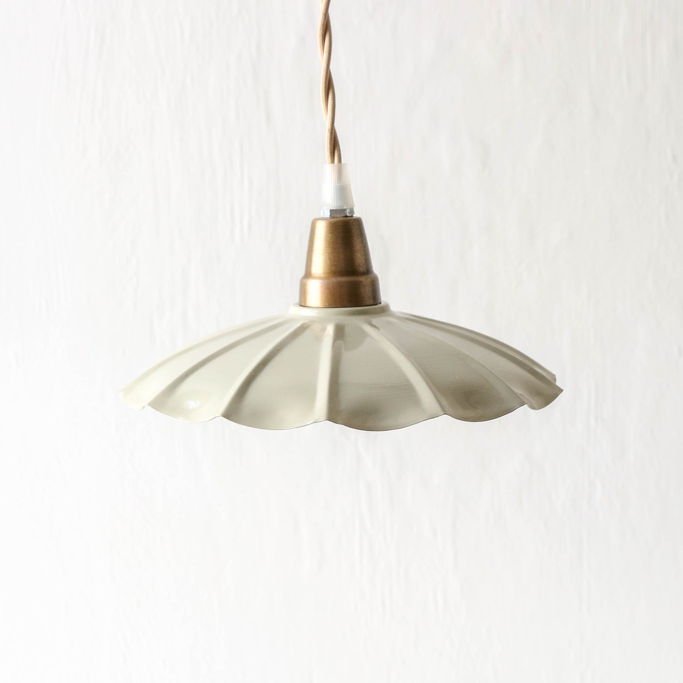 Fluted Pendant Lamp 'Gustav' - Mint