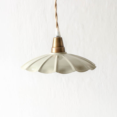 Fluted Pendant Lamp 'Gustav' - Mint