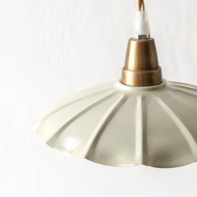 Fluted Pendant Lamp 'Gustav' - Mint