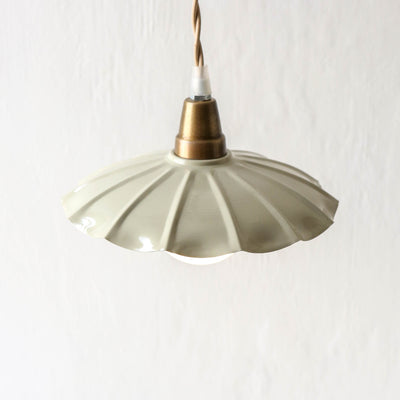 Fluted Pendant Lamp 'Gustav' - Mint