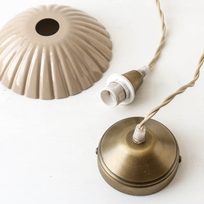 Small Pendant Lamp 'Ingrid' - Beige