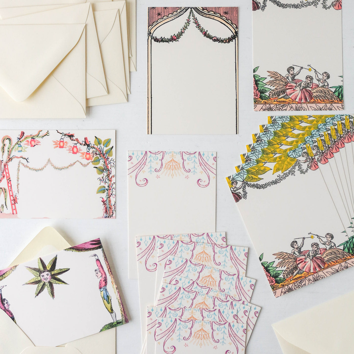 Curtain Call Notecard Stationery - Set of 8
