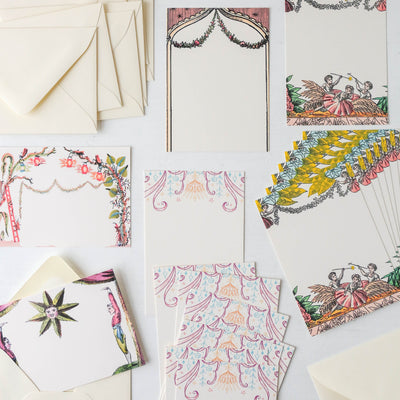Curtain Call Notecard Stationery - Set of 8