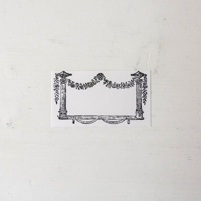 Laurel Swag Place Cards or Book Plates - Set of 8