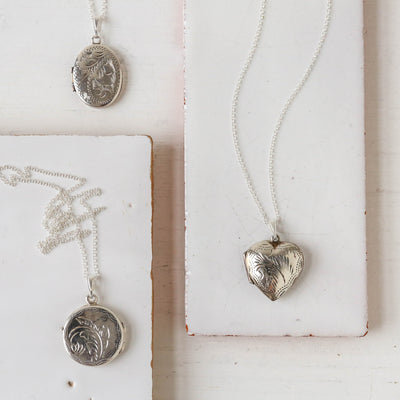 Silver Vintage Locket - Batch CC, Mixed