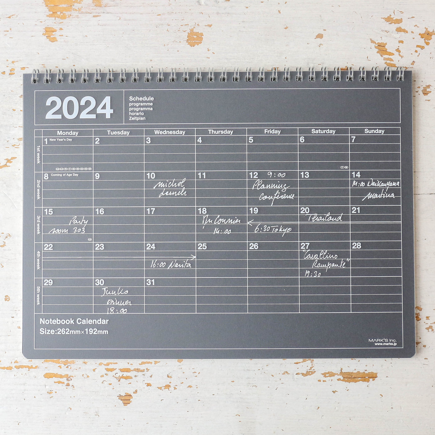 2024 Medium Notebook Calendar
