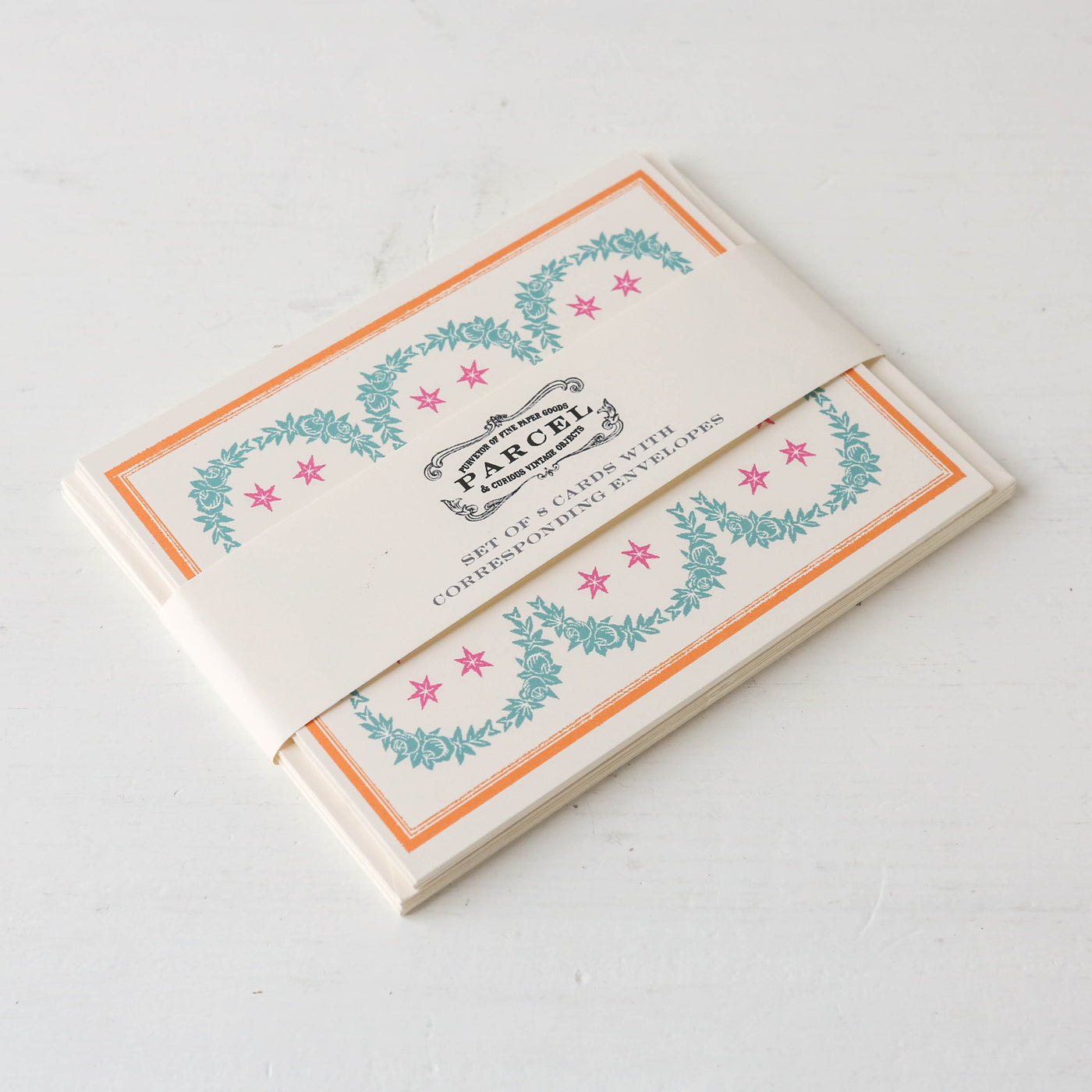 Laurel & Star Frame Notecard Stationery - Set of 8
