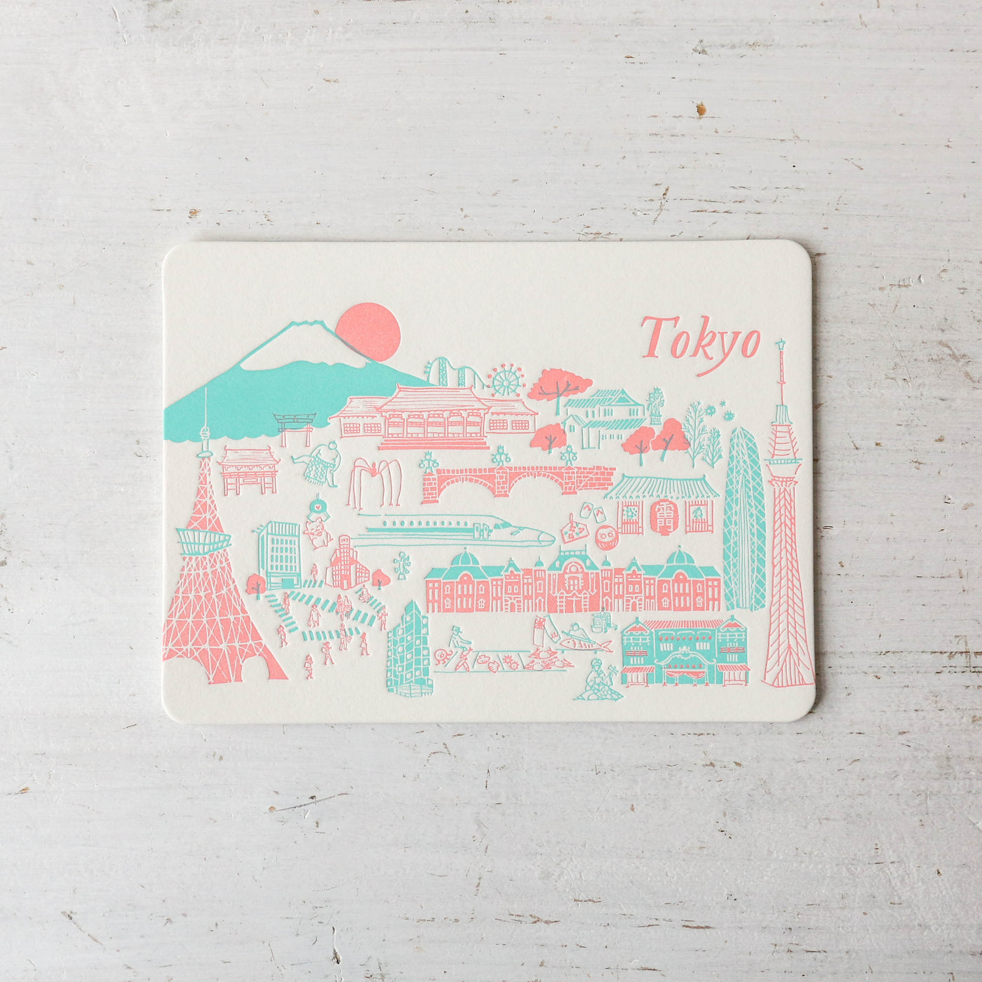 Letterpress City Postcard