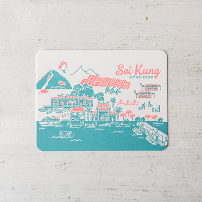 Letterpress City Postcard