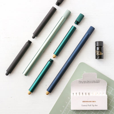 The Lumos Pro Duo - Two Refillable Pens with Multiple Tips