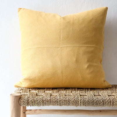 Linen Cushion Cover - Harvest Yellow