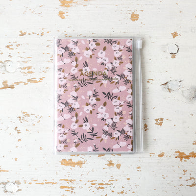 A6 Flower Pattern Wallet Diary - 2024