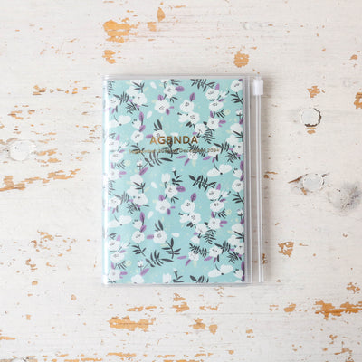 A6 Flower Pattern Wallet Diary - 2024