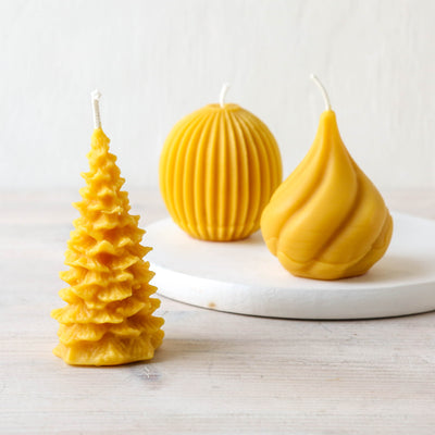 Christmas Tree Pure Beeswax Candle