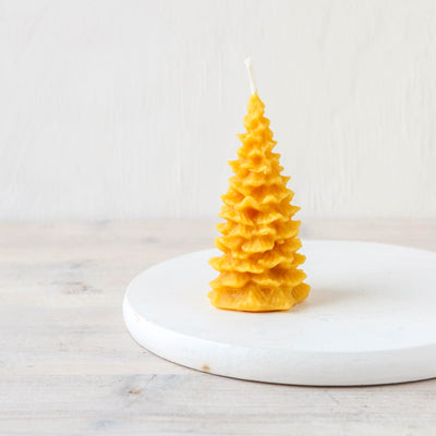 Christmas Tree Pure Beeswax Candle