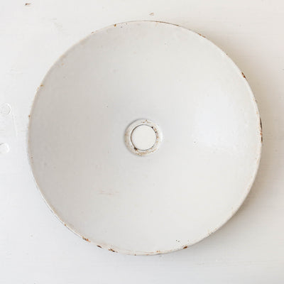 Vintage Enamel Industial Factory Lampshade - Black & White