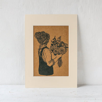 A4 Mounted 'Gather 1' Print by Rosanna Morris