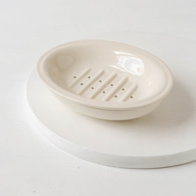 Ceramic Soap Dish - Butter Cream