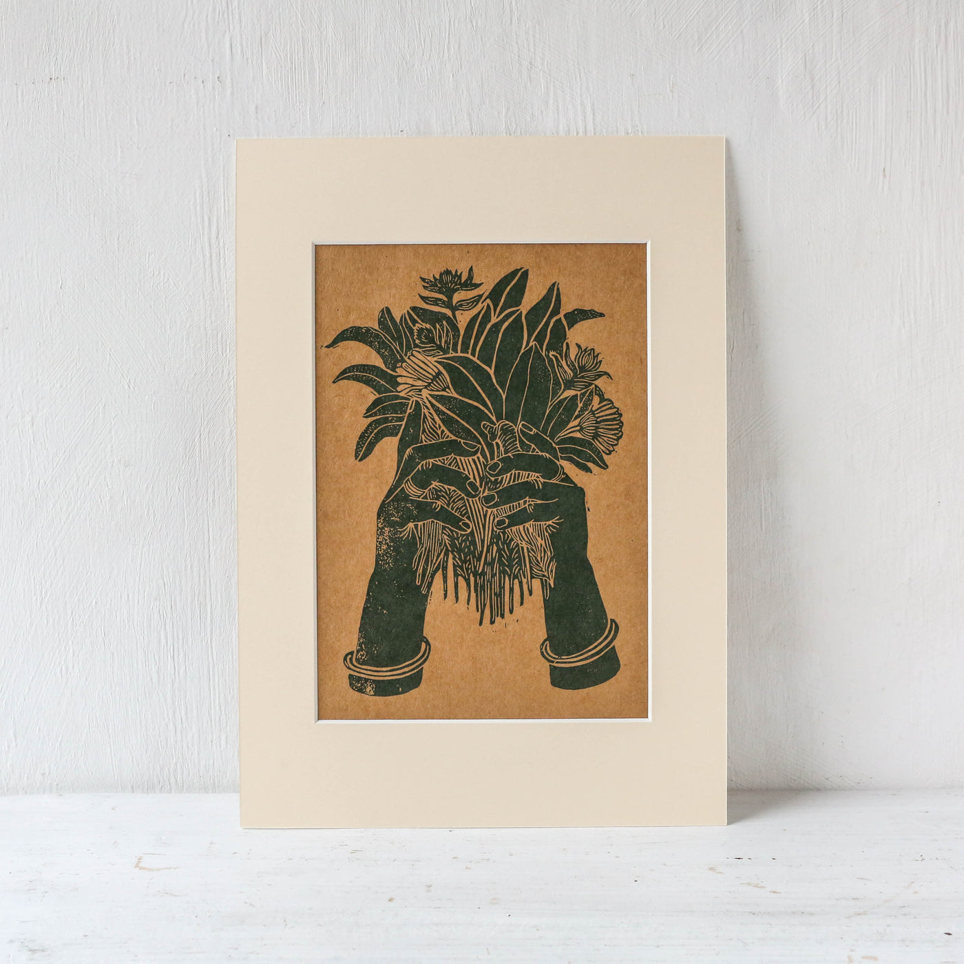 A4 Mounted 'Floral 2' Print by Rosanna Morris