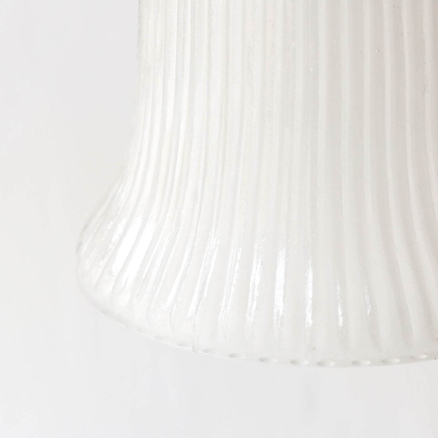 Glass Pendant Lamp 'Ulla' - Antique Brass