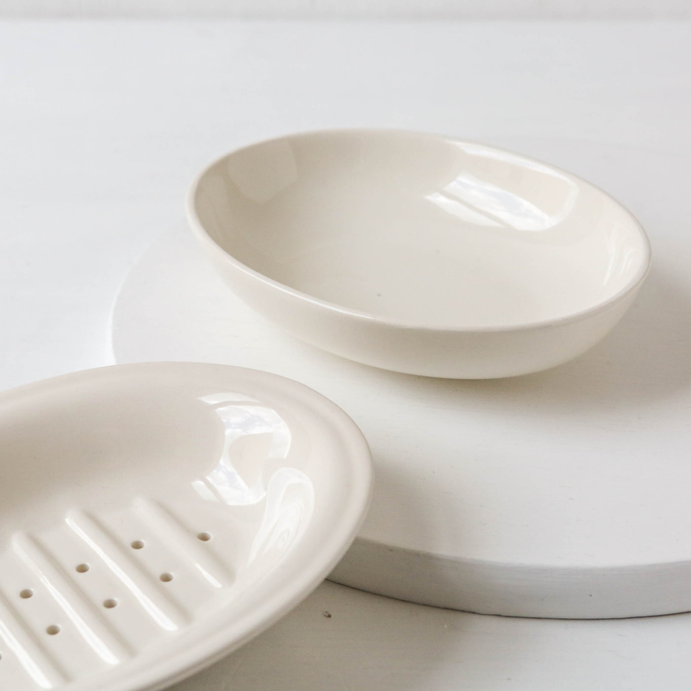 Ceramic Soap Dish - Butter Cream