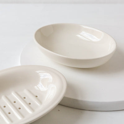 Ceramic Soap Dish - Butter Cream