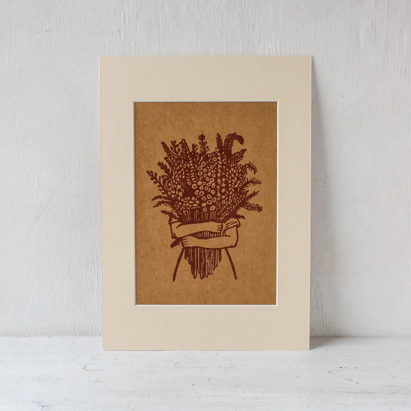 A4 Mounted 'Floral 3' Print by Rosanna Morris