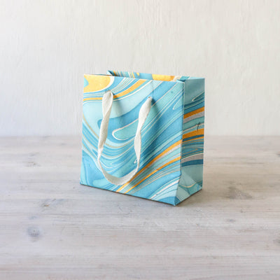 Hand Marbled Paper Gift Bag