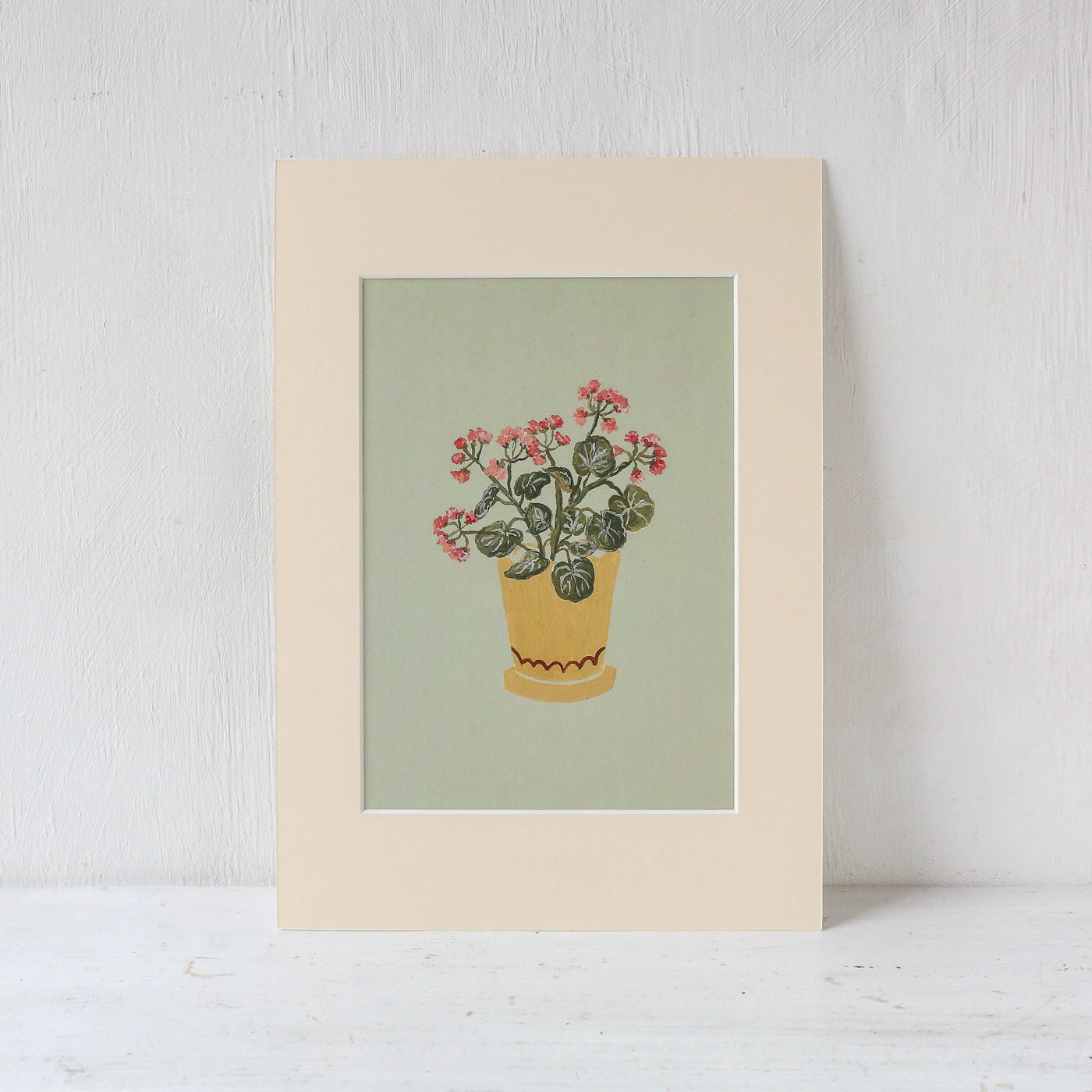 A4 Mounted 'Geramiums' Print by Harriet Watson