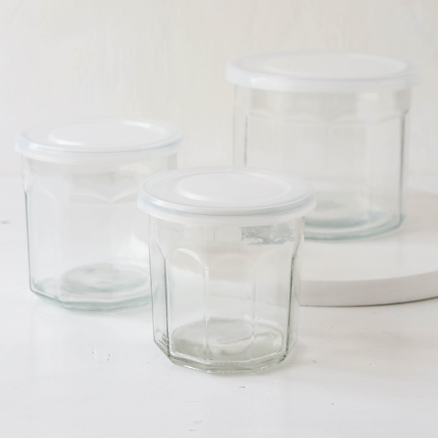 French Marmalade Glass Jar With Lid
