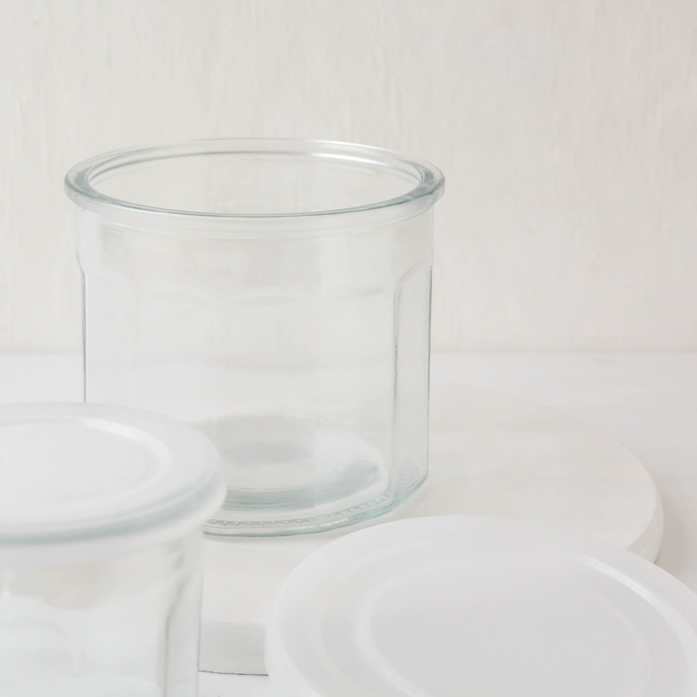 French Marmalade Glass Jar With Lid
