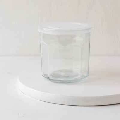 French Marmalade Glass Jar With Lid