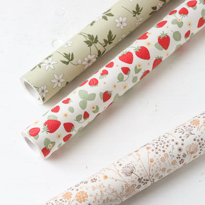 Paper Gift Wrap Roll - Strawberries