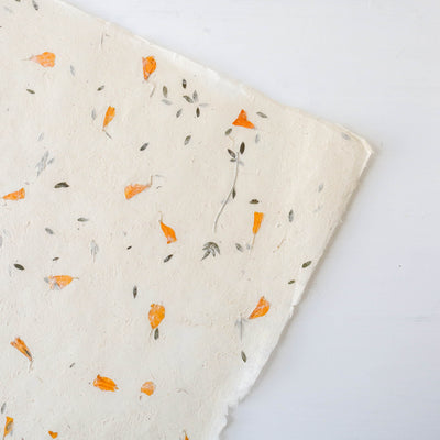 Single Sheet of Lokta Petal Paper