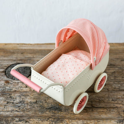 Maileg Mouse Pram - Coral