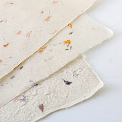 Single Sheet of Lokta Petal Paper