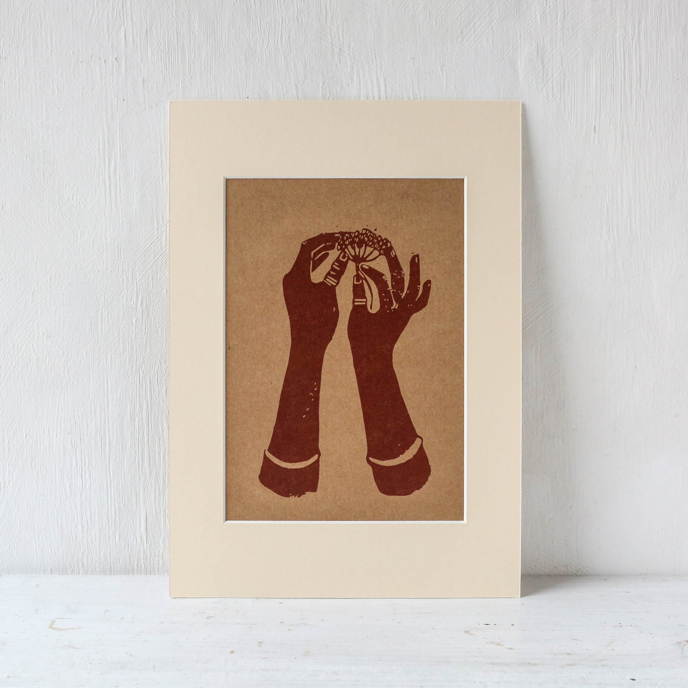A4 Mounted 'Gather 4' Print by Rosanna Morris