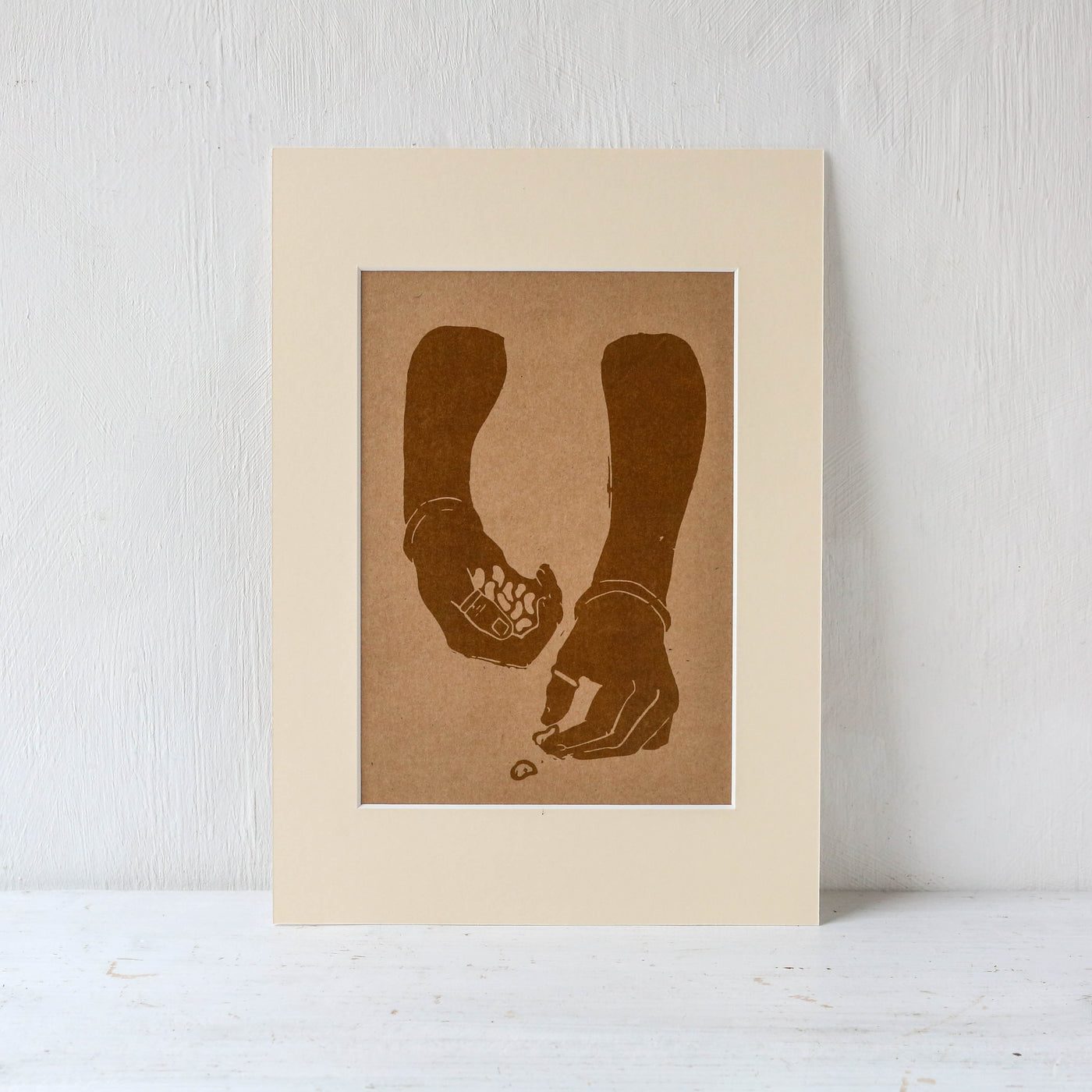 A4 Mounted 'Sow' Print by Rosanna Morris