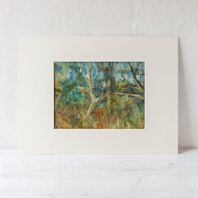 Vintage Original Watercolour Artwork - Autumnal Bracken