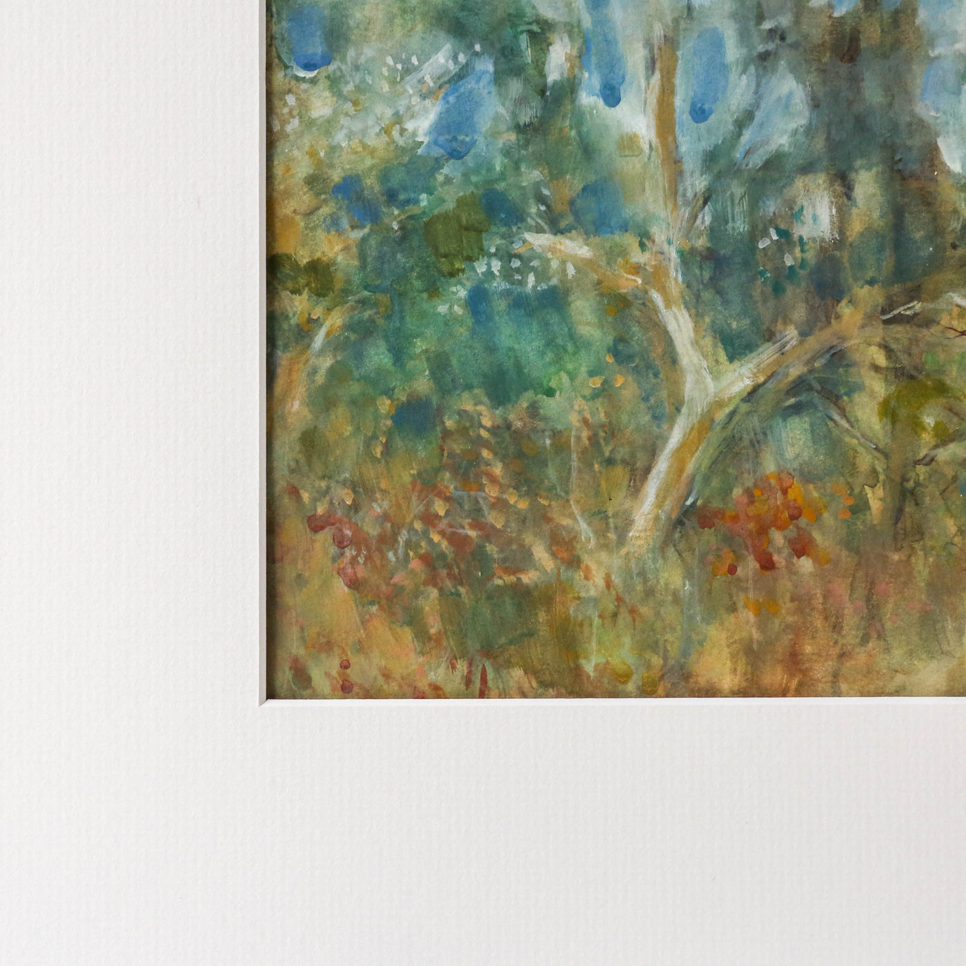Vintage Original Watercolour Artwork - Autumnal Bracken
