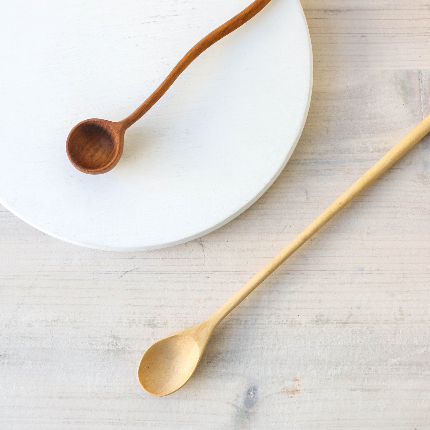 Long Lemon Wood Spoon