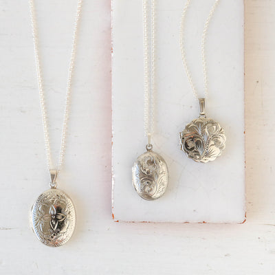 Silver Vintage Locket - Batch EE, Mixed