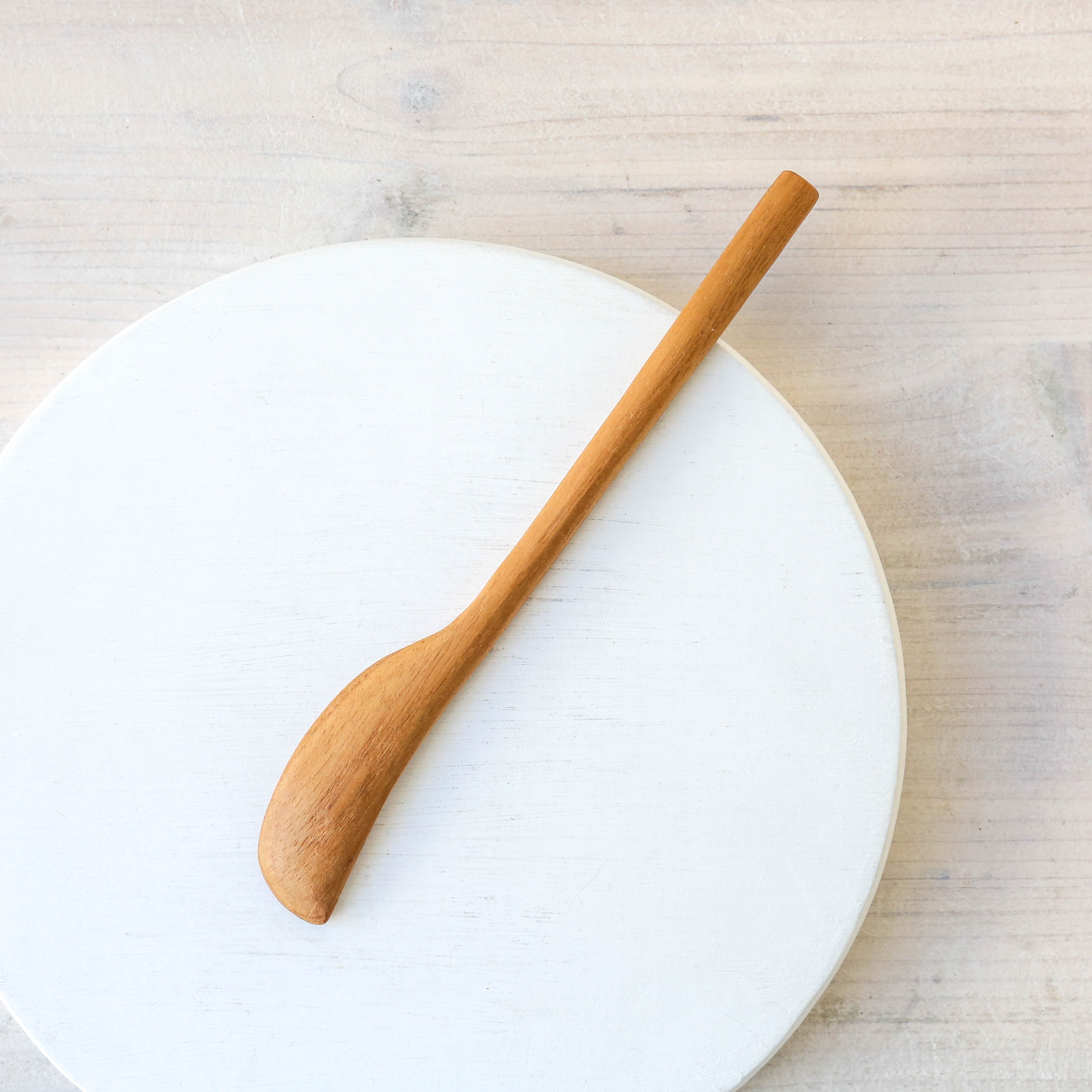 Teak Round Butter Spreader – Berylune