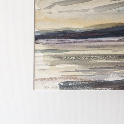Vintage Original Watercolour Artwork - Serene Sea Loch