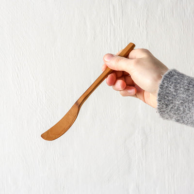 Teak Round Butter Spreader