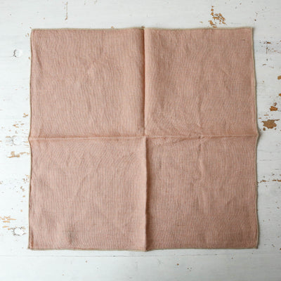 Set of Four Washed Linen Napkins - Pale Pink