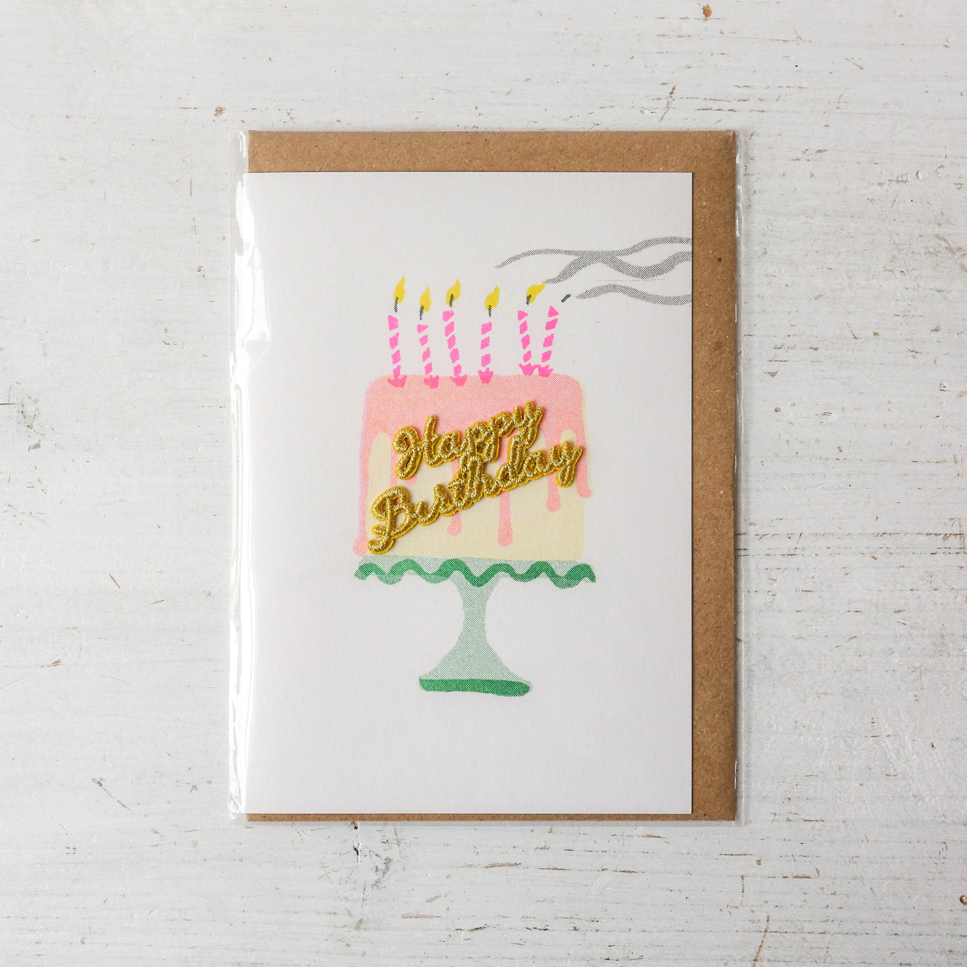 Birthday Cake Embellished Card