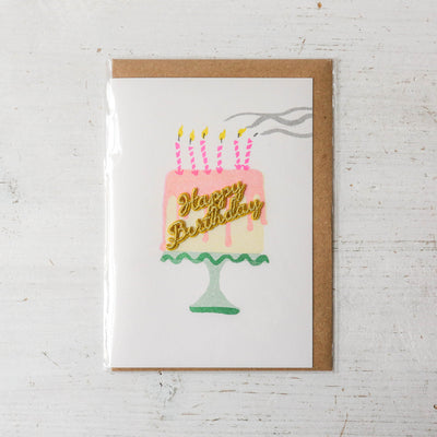 Birthday Cake Embellished Card