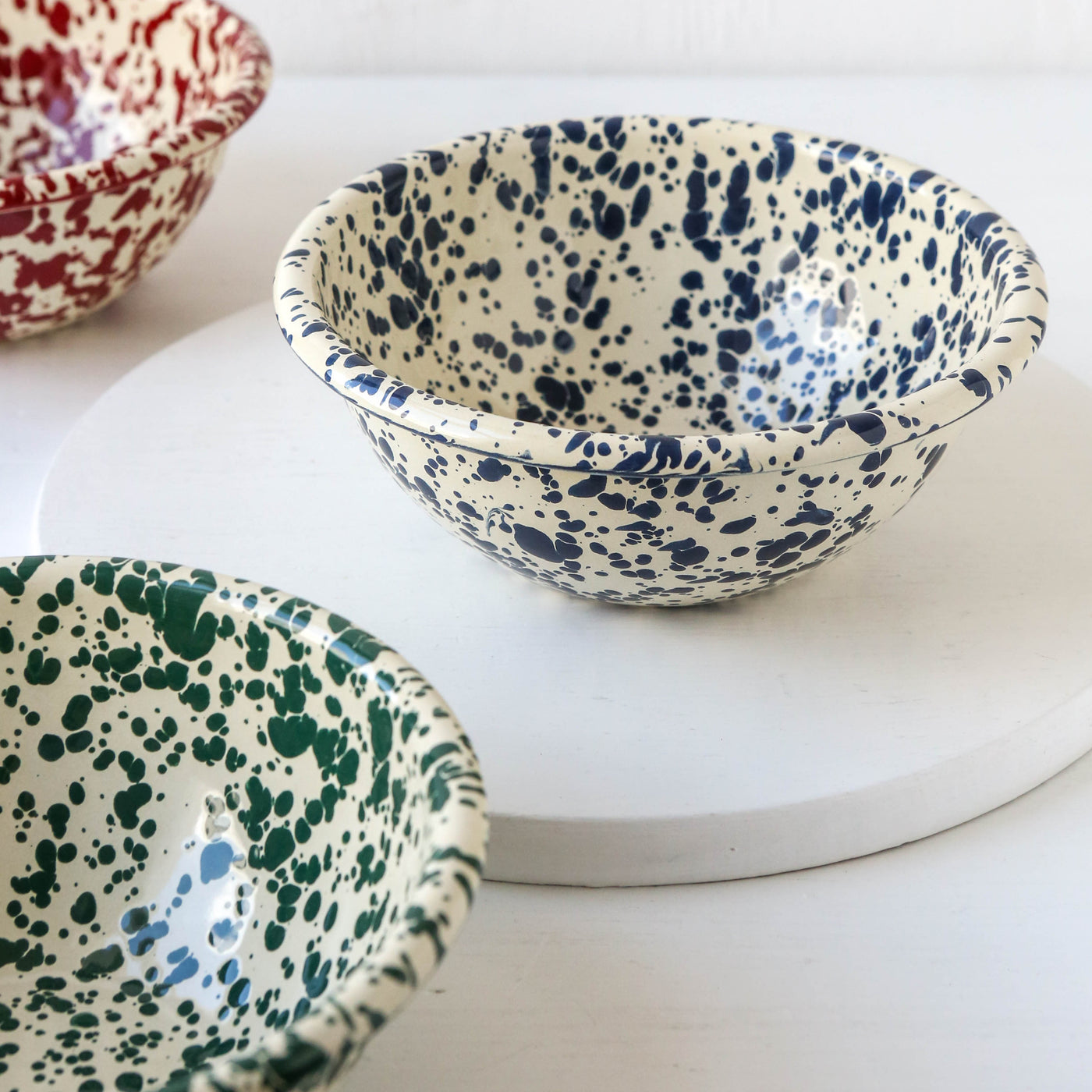 Splatter Enamel Cereal Bowl