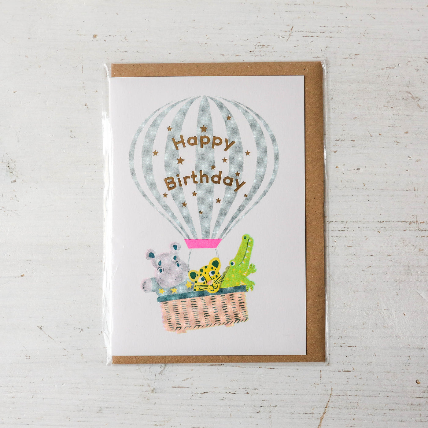 Happy Birthday Hot Air Balloon Card